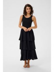 Kaffe Sukienka w kolorze czarnym rozmiar: XS. Czarne sukienki Kaffe, xs, bez wzorów, bez kołnierzyka, bez ramiączek, maxi. Za 244.95 zł.