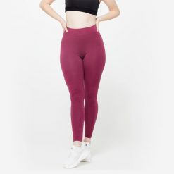Legginsy fitness damskie Domyos slim. Niebieskie legginsy DOMYOS, m, bez wzorów, z bawełny. Za 49.99 zł.