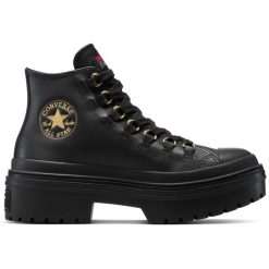 Sneakers Converse Chuck Taylor All Star Lugged Heel Platform Waterproof Leather. Czarne obuwie sportowe Converse, z syntetyku, bez zapięcia, na fitness i siłownię. Za 690.00 zł.
