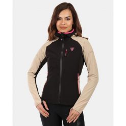 Damska kurtka softshell Kilpi BALEO-W. Brązowe kurtki sportowe Kilpi, xs, bez wzorów, z nylonu, bez kaptura, do biegania. Za 422.05 zł.