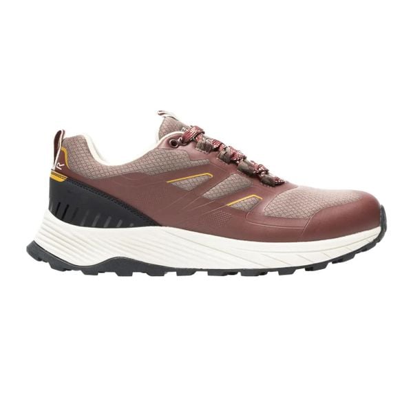 Buty sportowe damskie Regatta Ravika. Brązowe trekkingi Regatta, z tkaniny, trekkingowe. Za 316.00 zł.