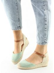 Sixth Sens Espadryle w kolorze miętowym na koturnie rozmiar: 40. Zielone espadryle Sixth Sens, bez wzorów, bez obcasa, na koturnie, bez zapięcia. Za 127.65 zł.