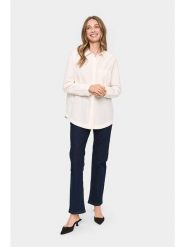 SAINT TROPEZ Bluzka w kolorze kremowym rozmiar: XL. Brązowe bluzki Saint Tropez, xl, bez wzorów, z bawełny, bez kołnierzyka, bez ramiączek. Za 100.99 zł.