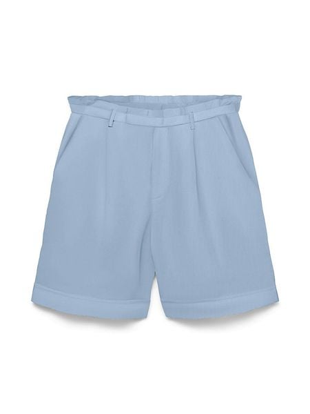 Vero Moda Szorty w kolorze błękitnym rozmiar: M. Niebieskie szorty Vero Moda, bez wzorów, z podwyższonym stanem. Za 72.95 zł.