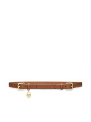 LAUREN RALPH LAUREN Pasek Damski 412917963002 Brązowy. Brązowe paski Lauren Ralph Lauren, bez wzorów, ze skóry. Za 359.99 zł.