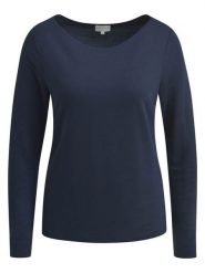 Milano Italy Koszulka w kolorze granatowym rozmiar: XS. Niebieskie bluzki Milano Italy, xs, bez wzorów, bez kołnierzyka, bez ramiączek. Za 113.99 zł.