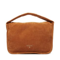 Torebka Patrizia Pepe. Brązowe torebki klasyczne Patrizia Pepe, bez wzorów, bez dodatków. Za 1,179.00 zł.