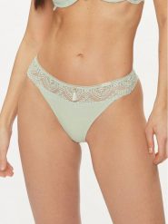 Selmark Stringi Matilda 31101 Zielony. Zielone stringi Selmark, bez wzorów, z syntetyku. Za 79.99 zł.