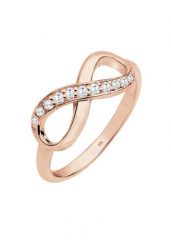 Elli Damski symbol nieskończoności Eternity Trend z kryształami cyrkonii w srebrze 925 Sterling Silver Pierścionki 1 ct. Szare pierścionki Elli, z cyrkonią, srebrne. Za 213.99 zł.