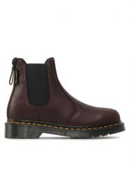 Dr. Martens Sztyblety 2976 27821201 Bordowy. Czerwone botki Dr. Martens, bez wzorów, ze skóry, bez obcasa, na płaskiej podeszwie, bez zapięcia. Za 989.99 zł.
