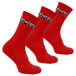 Skarpety sportowe Keeza 3 pary. Czerwone skarpety KEEZA, bez wzorów. Za 42.00 zł.