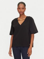 Marciano Guess T-Shirt 5GGI03 6298A Czarny Regular Fit. Czarne t-shirty Marciano Guess, s, z aplikacjami, z bawełny, bez kołnierzyka, bez ramiączek. Za 199.99 zł.