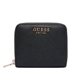 Mały Portfel Damski Guess. Czarne portfele Guess, z aplikacjami. Za 219.99 zł.