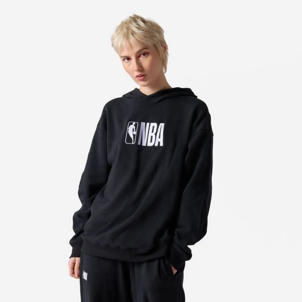 Bluza z kapturem do koszykówki unisex Tarmak NBA. Czarne bluzy KIPSTA, l, bez wzorów, z bawełny, z kapturem. Za 149.99 zł.