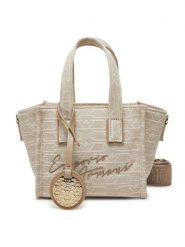 Emporio Armani Torebka EW000371 AF12993 F1073 Beżowy. Brązowe torebki klasyczne Emporio Armani, bez wzorów, z materiału, bez dodatków. Za 889.99 zł.