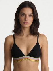 Calvin Klein Biustonosz bezfiszbinowy LV00QF8865 Czarny. Czarne biustonosze Calvin Klein, bez wzorów, z bawełny. Za 152.99 zł.