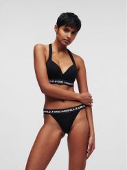 KARL LAGERFELD Figi brazylijskie Logo 225W2127 Czarny. Czarne figi KARL LAGERFELD, s, bez wzorów, z lyocellu. Za 79.99 zł.
