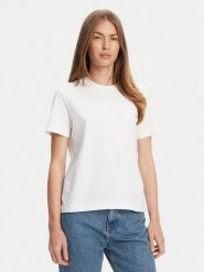 Calvin Klein T-Shirt LV044C905G Biały Regular Fit. Białe t-shirty Calvin Klein, l, bez wzorów, z bawełny, bez kołnierzyka, bez ramiączek. Za 179.99 zł.