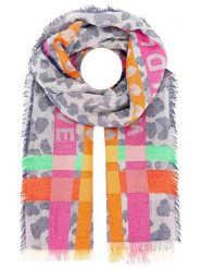 Zwillingsherz Szal ze wzorem - 180 x 60 cm rozmiar: onesize. Szaliki Zwillingsherz, bez wzorów, ze splotem. Za 104.99 zł.
