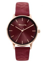 Tamaris Zegarek kwarcowy w kolorze różowozłoto-bordowym rozmiar: onesize. Czerwone, analogowe zegarki Tamaris, ze stali. Za 152.99 zł.