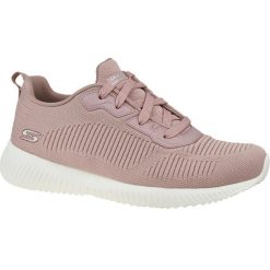 Buty sportowe Sneakersy damskie, Skechers Bobs Squad. Czerwone obuwie sportowe Skechers, z materiału, bez zapięcia, trekkingowe, Skechers Sport. Za 249.99 zł.