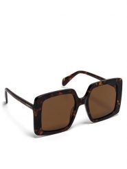 Nine West Okulary przeciwsłoneczne NW 6629S Brązowy. Brązowe okulary przeciwsłoneczne Nine West, bez wzorów, z tworzywa sztucznego. Za 149.99 zł.