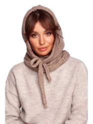 Be Wear Szal-koło w kolorze beżowym rozmiar: onesize. Brązowe szaliki Be Wear, bez wzorów, z materiału. Za 112.45 zł.