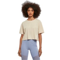 Koszulka damska Urban Classics Oversized GT. Brązowe bluzki Urban Classics, bez wzorów, bez kołnierzyka, bez ramiączek. Za 90.00 zł.