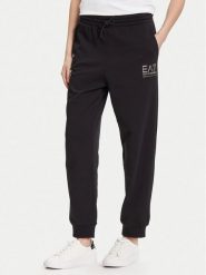 EA7 Emporio Armani Spodnie dresowe 7W000418 AF12473 MC021 Czarny Regular Fit. Czarne spodnie dresowe EA7 Emporio Armani, xxl, bez wzorów, z bawełny. Za 389.99 zł.