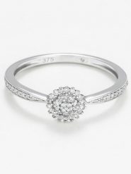 DIAMOND & CO Złoty pierścionek "Harmonie" z diamentami rozmiar: 58. Szare pierścionki Diamond & Co, z diamentem, złote. Za 1,348.95 zł.