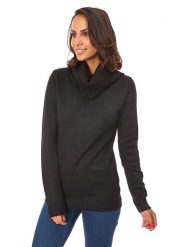 Soft Cashmere Golf w kolorze czarnym rozmiar: 38/40. Czarne golfy Soft Cashmere, bez wzorów, z kaszmiru, bez ramiączek. Za 135.95 zł.