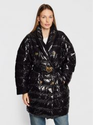 PINKO Płaszcz zimowy Izar 1G18CX A00N Czarny Regular Fit. Czarne płaszcze Pinko, na zimę, m, bez wzorów, z syntetyku, bez kaptura. Za 2,019.00 zł.