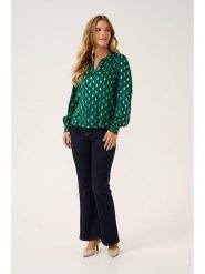 CULTURE Bluzka w kolorze zielonym rozmiar: M. Zielone bluzki Culture, m, bez wzorów, z wiskozy, bez kołnierzyka, bez ramiączek. Za 113.99 zł.