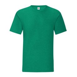 Koszulka Unisex Dla Dorosłych Iconic Heather. Zielone bluzki FRUIT OF THE LOOM, l, bez wzorów, sportowe, bez kołnierzyka, bez ramiączek. Za 33.99 zł.