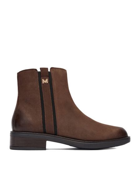 MEXX Botki CEO-MX/032C-WI23 Brązowy. Brązowe botki Mexx, bez wzorów, z nubiku, bez obcasa, na płaskiej podeszwie, bez zapięcia. Za 329.99 zł.