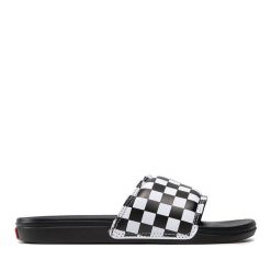 Klapki Vans. Czarne klapki Vans, bez wzorów, bez obcasa. Za 99.99 zł.