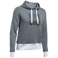 Bluza w kolorze szarym. Szare bluzy sportowe Under Armour, xs, bez wzorów, bez kaptura. W wyprzedaży za 149.95 zł.