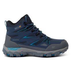 Buty trekkingowe damskie Holcombe 3 wysokie. Brązowe trekkingi Regatta, z syntetyku. W wyprzedaży za 269.99 zł.
