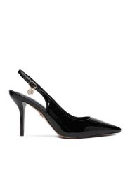 Nine West Szpilki CEO-CD25-316-1 Czarny. Czarne szpilki Nine West, bez wzorów, ze skóry, bez obcasa, na szpilce, bez zapięcia. Za 229.99 zł.