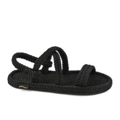 Sandały damskie Bahamas. Brązowe sandały Aulp, bez wzorów, z kauczuku, boho, z otwartym noskiem, bez obcasa, bez zapięcia. Za 349.99 zł.