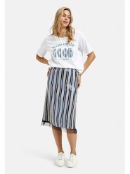 Milano Italy Koszulka w kolorze białym rozmiar: L. Białe bluzki Milano Italy, l, bez wzorów, z bawełny, bez kołnierzyka, bez ramiączek. Za 86.99 zł.