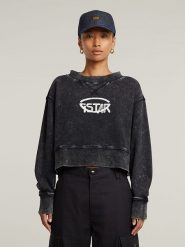 G-Star Bluza w kolorze antracytowym rozmiar: S. Czarne bluzy G-Star, s, bez wzorów, z bawełny, bez kaptura. Za 166.88 zł.
