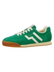 GANT Footwear Skórzane sneakersy "Beylana" w kolorze zielonym rozmiar: 36. Zielone trampki GANT Footwear, bez wzorów, bez zapięcia. Za 208.36 zł.