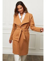 L'armoire de Suzette Płaszcz zimowy w kolorze karmelowym rozmiar: 40. Brązowe płaszcze L'armoire de Suzette, na zimę, l, bez wzorów, z puchu, bez kaptura. Za 251.95 zł.
