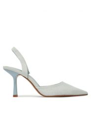 Aldo Sandały Brusanti 13985168 Niebieski. Niebieskie sandały Aldo, bez wzorów, z materiału, bez obcasa, na szpilce, bez zapięcia. Za 329.99 zł.