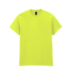 Ciężka Bawełniana Koszulka Unisex Dla Dorosłych. Zielone bluzki GILDAN, m, bez wzorów, z bawełny, sportowe, bez kołnierzyka, bez ramiączek. Za 30.99 zł.