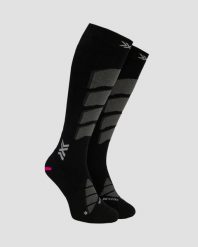 Skarpety unisex X-Socks Ski Anatomix Merino Otc Black B120. Czarne skarpety X Socks, bez wzorów, z wełny. Za 259.99 zł.