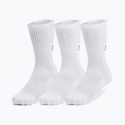 Skarpety Under Armour Training Cotton Crew 3. Białe skarpety Under Armour, bez wzorów. Za 94.21 zł.