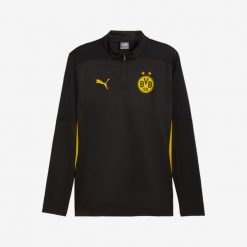 Bluza piłkarska na trening Puma Borussia Dortmund 24/25. Bluzy Puma, l, bez wzorów, z materiału, bez kaptura. Za 349.99 zł.