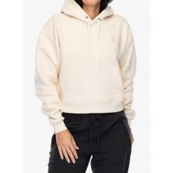 Bluza z kapturem damska Black Diamond Crop Pullover Hoody. Białe bluzy Black Diamond, s, bez wzorów, z kapturem. Za 266.99 zł.